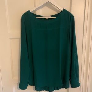 Loft dressy emerald green shirt